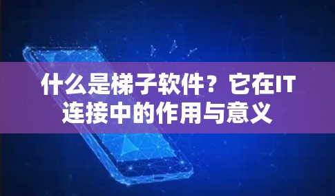 什么是梯子软件?它在IT连接中的作用与意义 什么是梯子软件?它在IT连接中的作用与意义