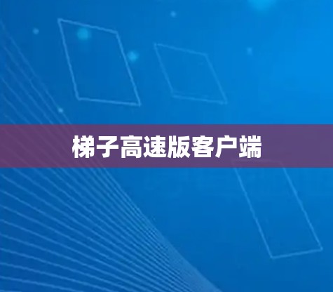 梯子高速版客户端