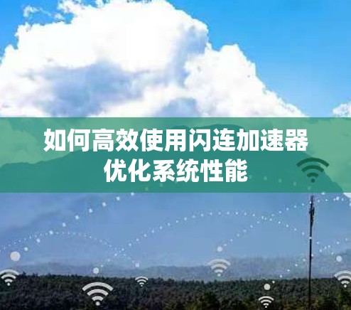 如何高效使用闪连加速器优化系统性能