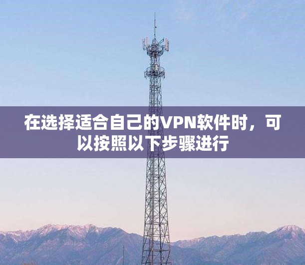 在选择适合自己的VPN软件时，可以按照以下步骤进行