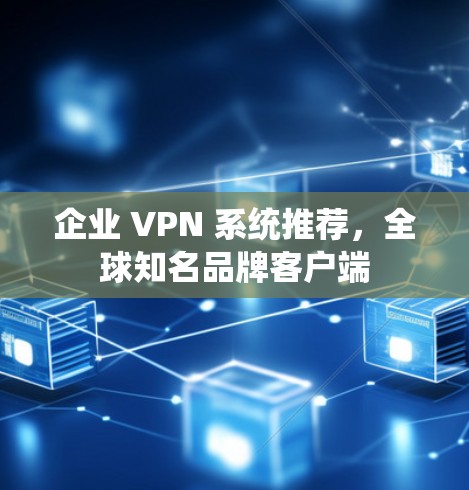 企业 VPN 系统推荐，全球知名品牌客户端