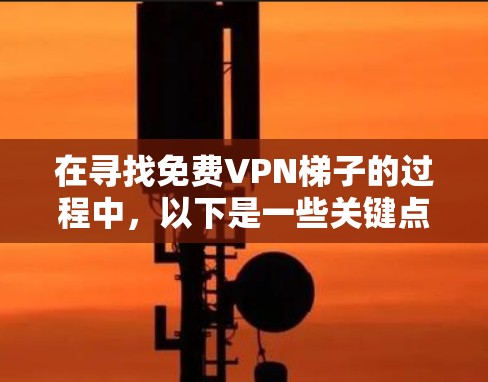 在寻找免费VPN梯子的过程中，以下是一些关键点和建议，帮助您做出明智的选择