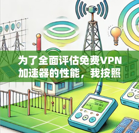 为了全面评估免费VPN加速器的性能，我按照以下步骤进行测试，并记录了关键结果