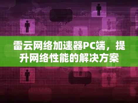 雷云网络加速器PC端，提升网络性能的解决方案