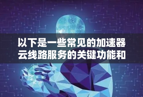 以下是一些常见的加速器云线路服务的关键功能和用途