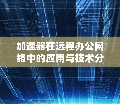 加速器在远程办公网络中的应用与技术分析