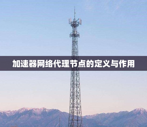 加速器网络代理节点的定义与作用 加速器网络代理节点的定义与作用