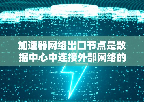 加速器网络出口节点是数据中心中连接外部网络的关键组件，负责将内部网络流量高效、安全地转发到外部，同时接收外部流量并将其路由到内部。以下是对加速器网络出口节点的详细分析