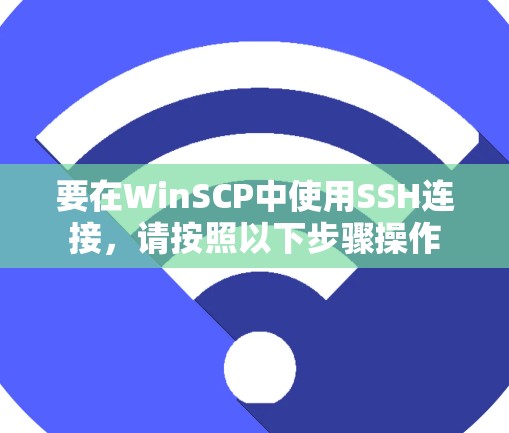 要在WinSCP中使用SSH连接，请按照以下步骤操作