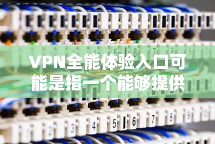 VPN全能体验入口可能是指一个能够提供全面的VPN服务，涵盖多种功能和服务的入口。VPN（虚拟专用网络）是一种网络技术，能够让用户访问通常被限制的网站或资源，同时提供隐私和安全保护